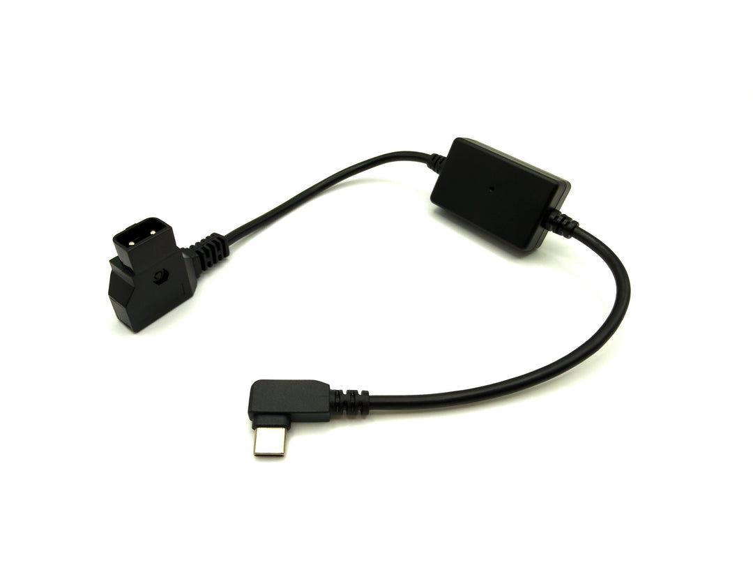 D-tap to USB-C (PD) Right Angle Power Cable