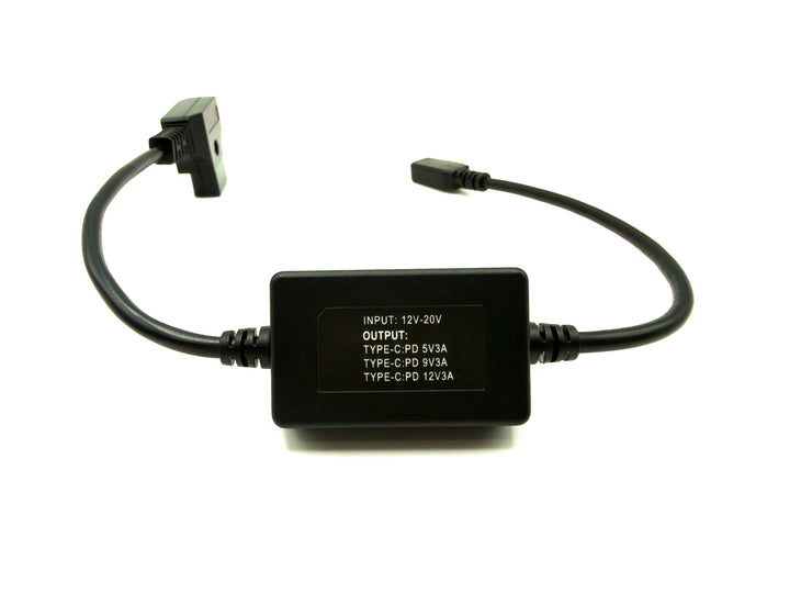 D-tap to USB-C (PD) Right Angle Power Cable