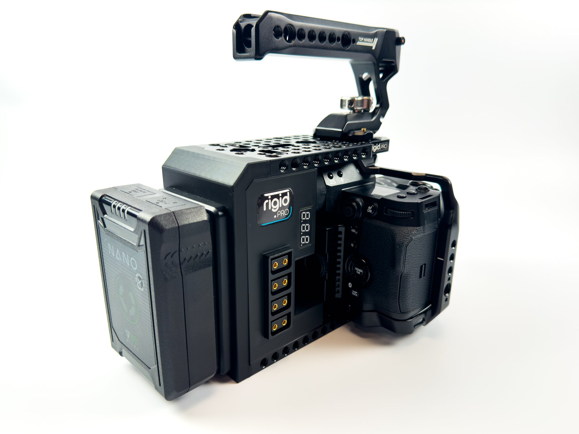 RIGID.PRO Cineback for Fujifilm X-H2S – Rigid PRO Camera Cinema Rigs